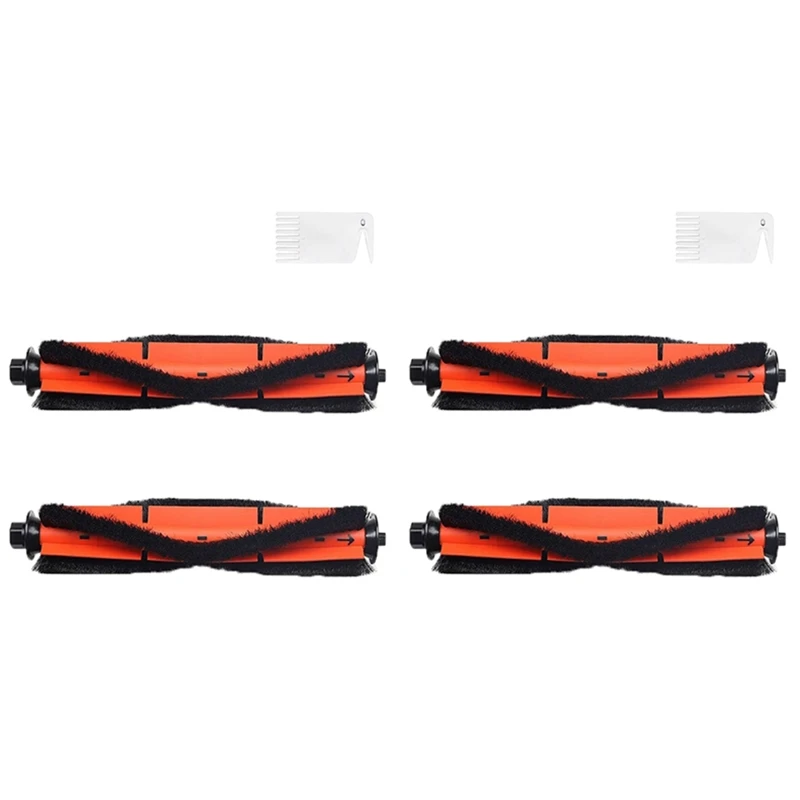 

4X Replacement Parts Of Main Brush Of Roller Brush For Xiaomi Roidmi EVE Plus Robotic Vacuum Cleaner