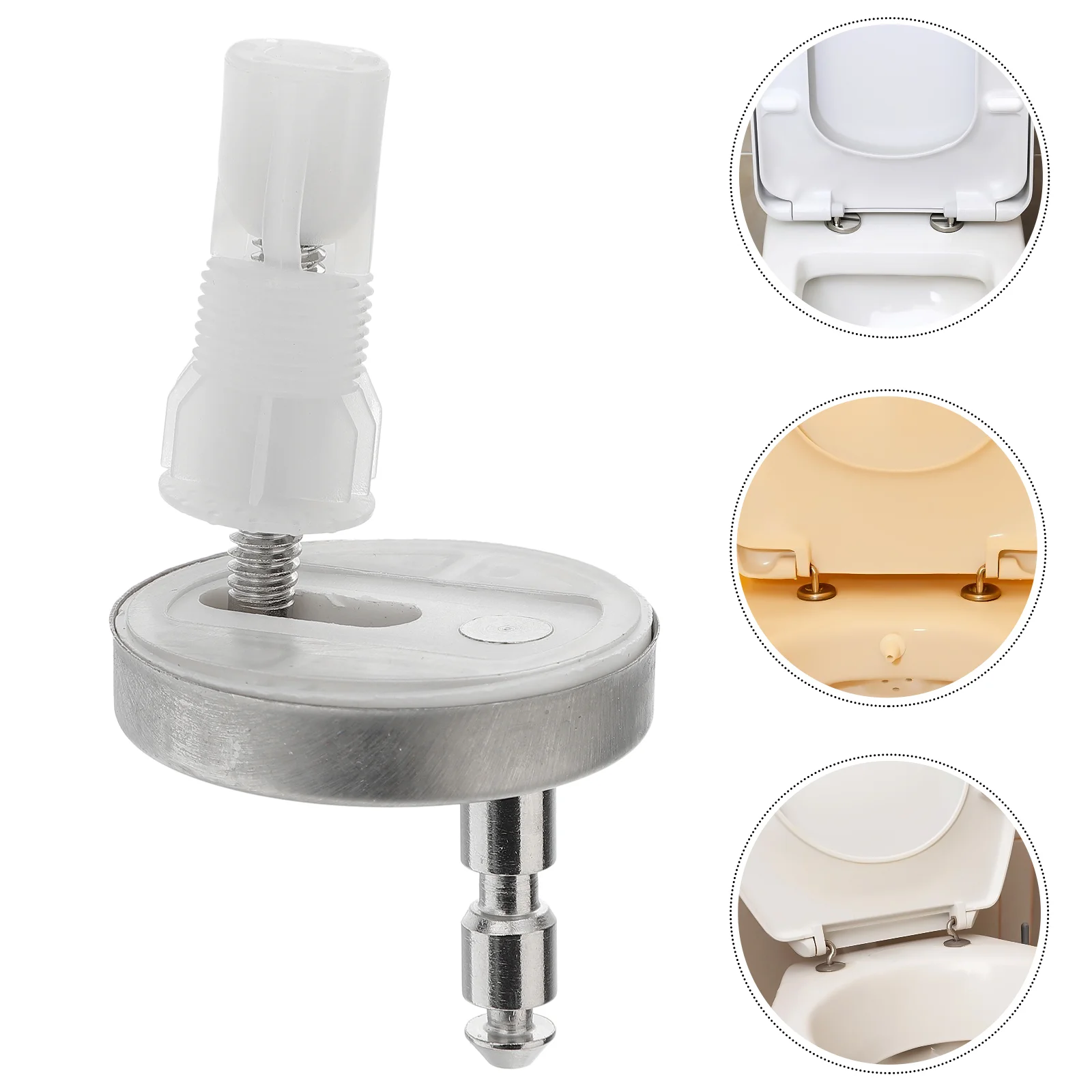 

Expansion Screw Metal Toilet Seat Hinge Expanding Accessories Fittings Fixing Kit Cover Quick Release Connector