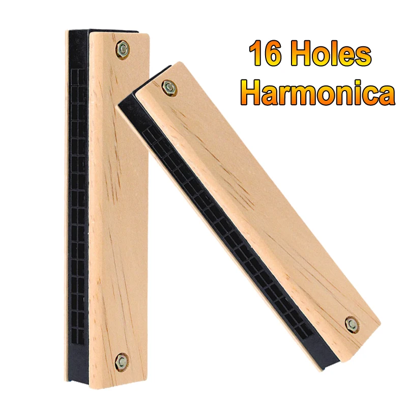 

16 Holes Happy Harmonica Diatonic Key Of C Mouth Organ Blues Harmonica Musical Instrument For Adults Kids Beginners Music Toys