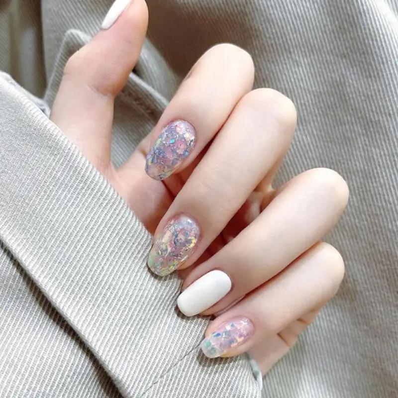 

Nail Art Sequins Glitter Powder Iridescent Mixed Polygon Nail Polish Accessories Gloss Sparkly Flakes Slices Makeup Manicure