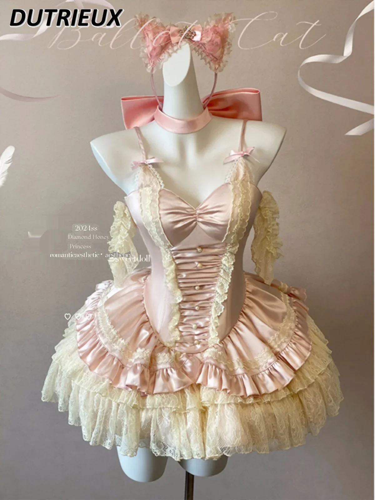 Романтическое женское платье в стиле Лолиты для девочек повседневное