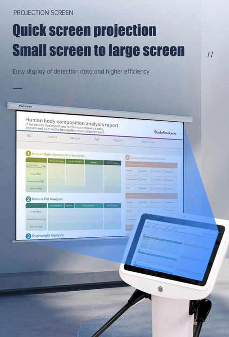 Анализ состава тела анализатор осадки осанки для питания/тренажерного