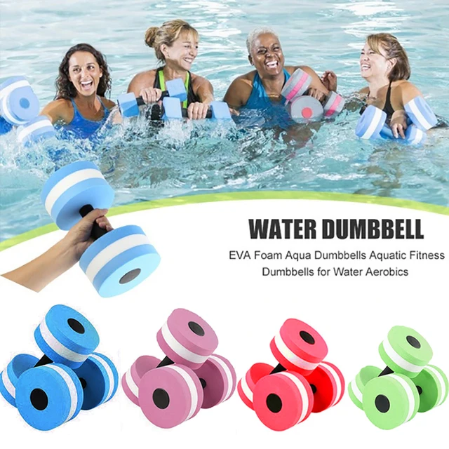 Water Dumbbells Aquatic Exercise Dumbells Water Aerobics Workouts Foam Barbells Hand Bars Pool Resistance for Water Sports 2