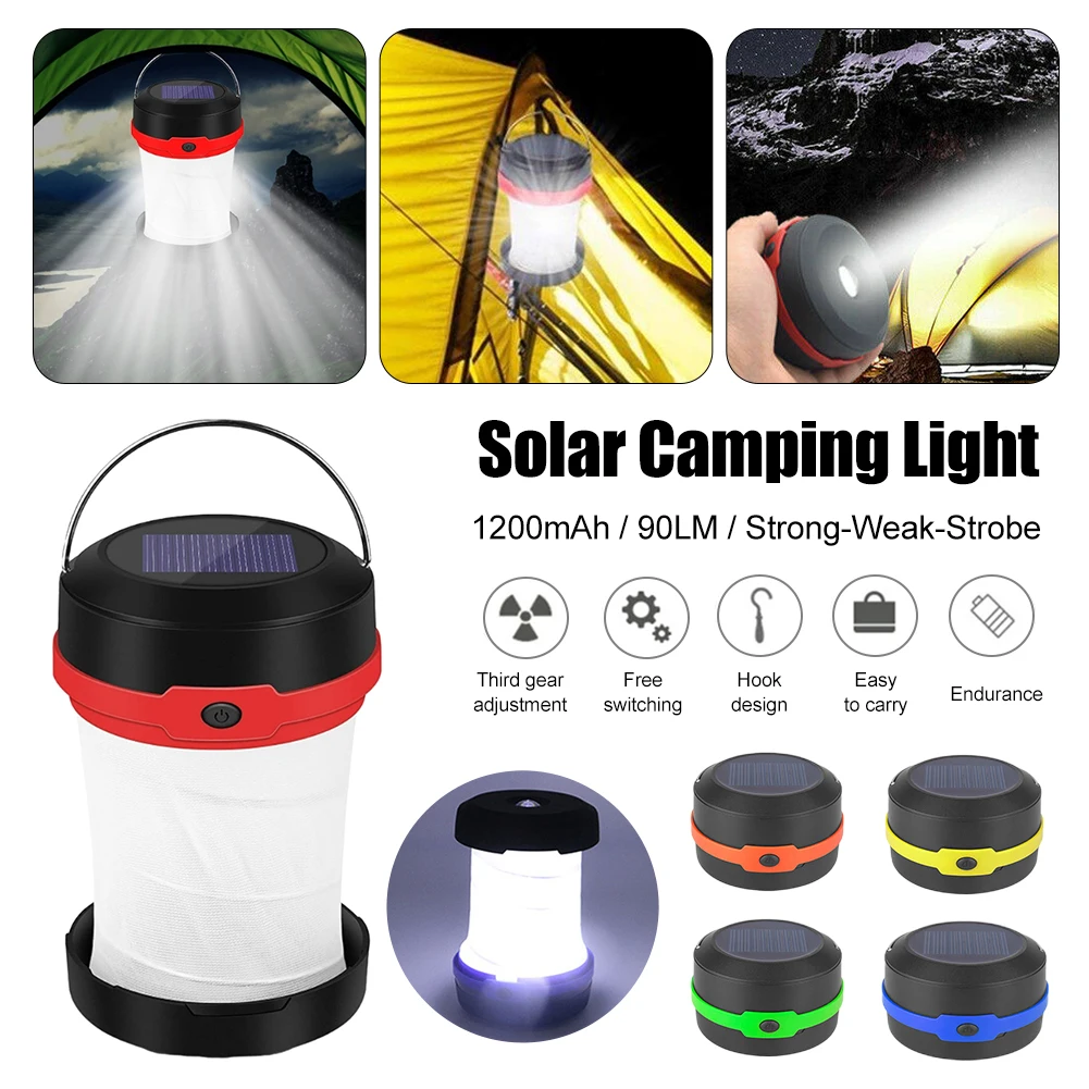 

Outdoor Collapsible Tent Light Portable Camping Light Handheld Flashlight Hand Light Emergency Light Camping Lantern Night Light