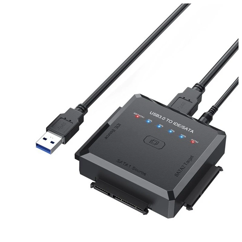 

Адаптер USB 3,0 для SATA IDE, подходит для жестких дисков 2,5, 3,5 дюйма, внешний кабель-адаптер для HDD/SSD, скорость 5 Гбит/с