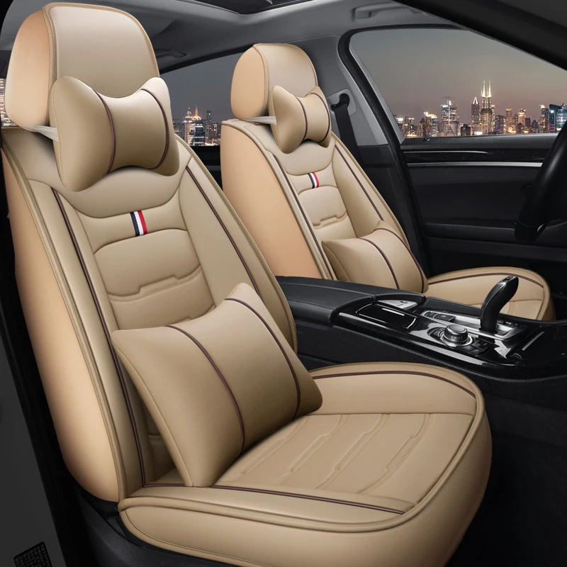 

YOTONWAN Leather Car Seat Cover for BMW all medels X3 X1 X4 X5 X6 Z4 525 520 f30 f10 e46 e90 car accessories Car-Styling