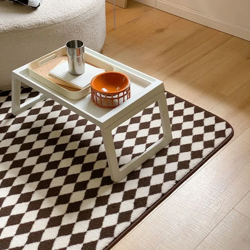 

Современный пледовый ковёр из полиэстера