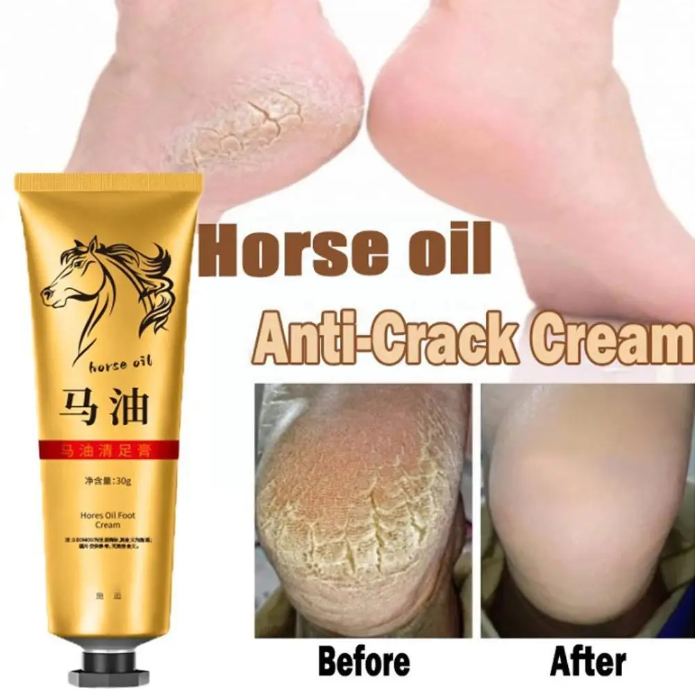 

Horse Oil Foot Cleaning Cream Herbal Anti Crack Foot Cream Moisturizing Cream Oil Heel Cream Cracked Oil Repair I7A1