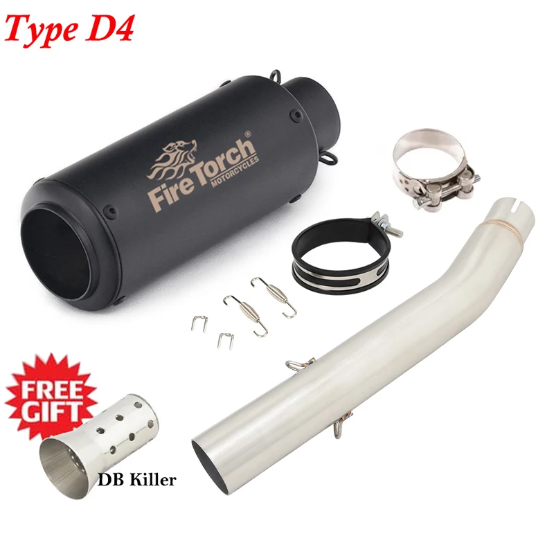 

Надевается для VOGE LX500AC LX 500AC 500 AC, выхлопная труба мотоцикла, среднее звено, системы побега, глушитель из углеродного волокна DB Killer