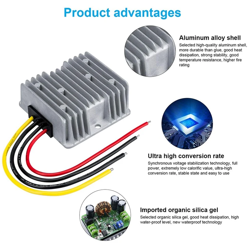 Конвертер DCDC напряжение 48 В до 12 в 10A 120 Вт преобразователь напряжения