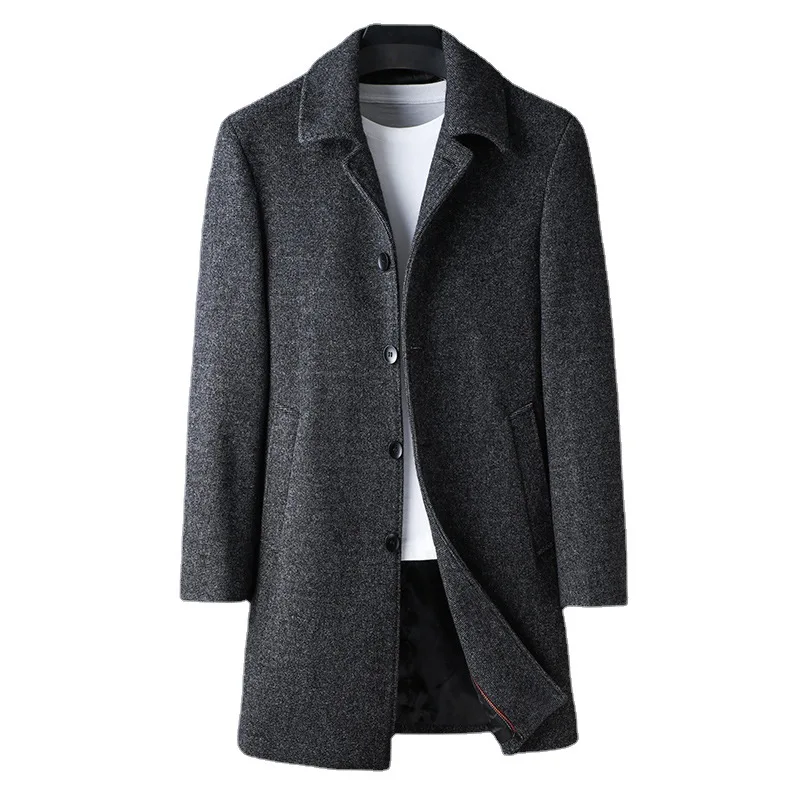 SUSOLA зима-осень мужское кашемировое шерстяное пальто со съемной