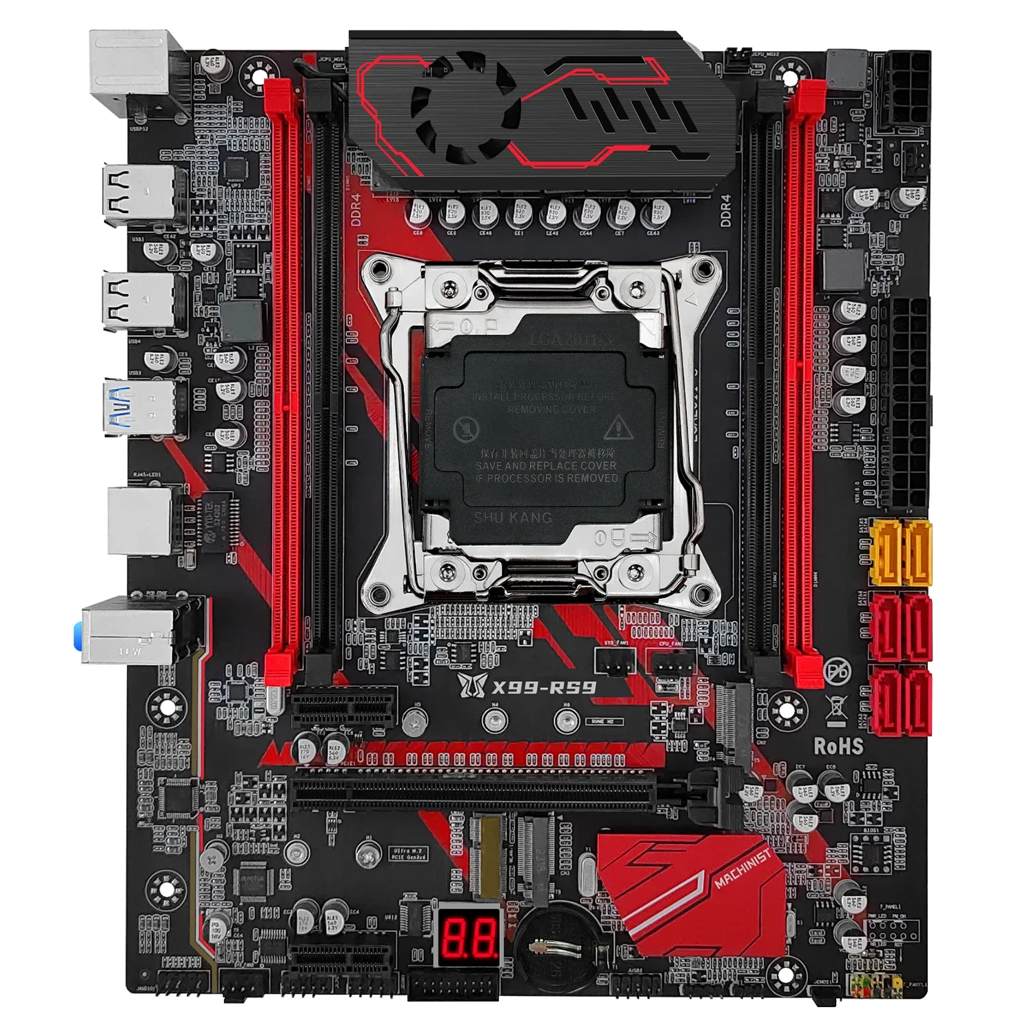 MACHINIST X99 RS9 материнская плата Combo LGA 2011-3 Xeon E5 2680 V4 комплект ЦП 1 * DDR4 16 Гб ОЗУ 2400 МГц