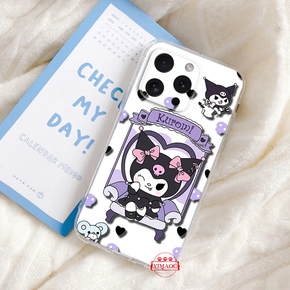 Мягкий чехол A7 Kuromi для LG K71 K8 Plus K9 Lite Q510 K92 Q92 Stylo 6 7 V40 V50 V60 Velvet G9 X4 Q61 Q60