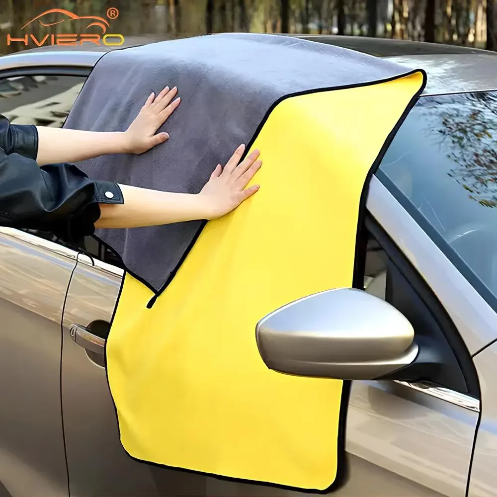 1 шт. 160x60 см полотенце для мытья автомобиля 400GSM микрофибра высокое водопоглощение