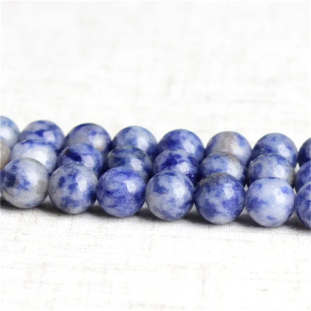 Бусины из натурального камня в форме синего содалита 4-12 мм