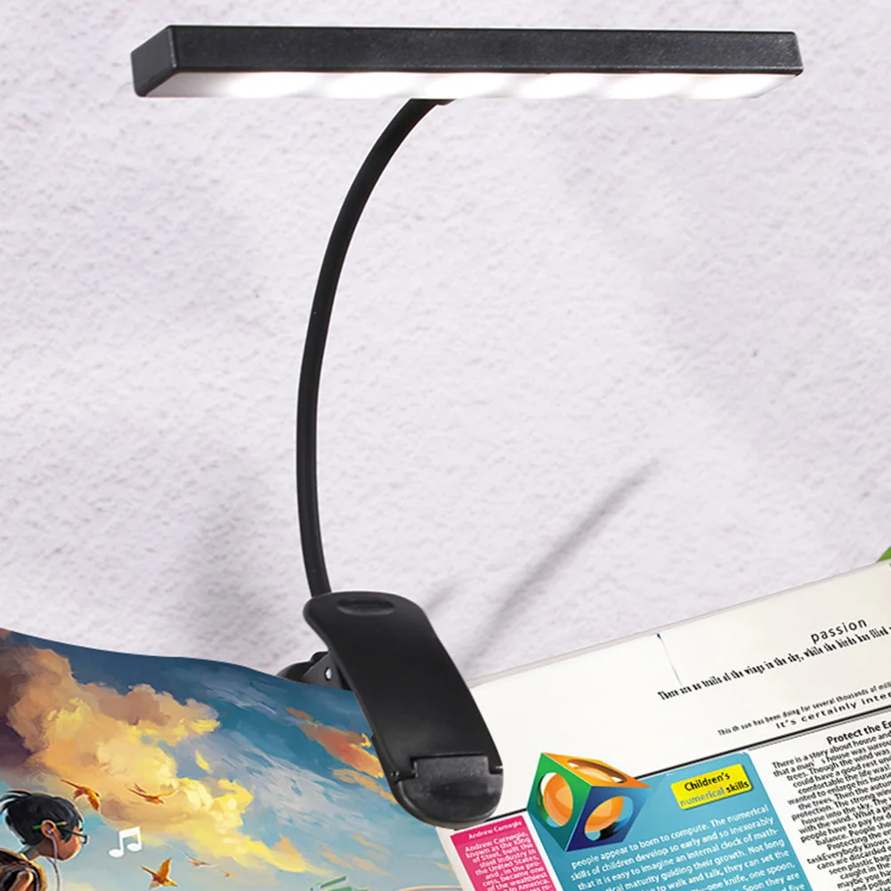 

Настольная лампа с USB-зарядкой и защитой глаз, светильник для чтения с сенсорным затемнением, гибкая прикроватная лампа с зажимом