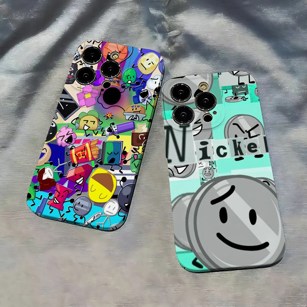 Чехол для телефона Bfdi Battle For Dream Island iPhone 16 15 14 13 12 11 Pro Max XS XR XSMax 6 7 8 Plus глянцевая