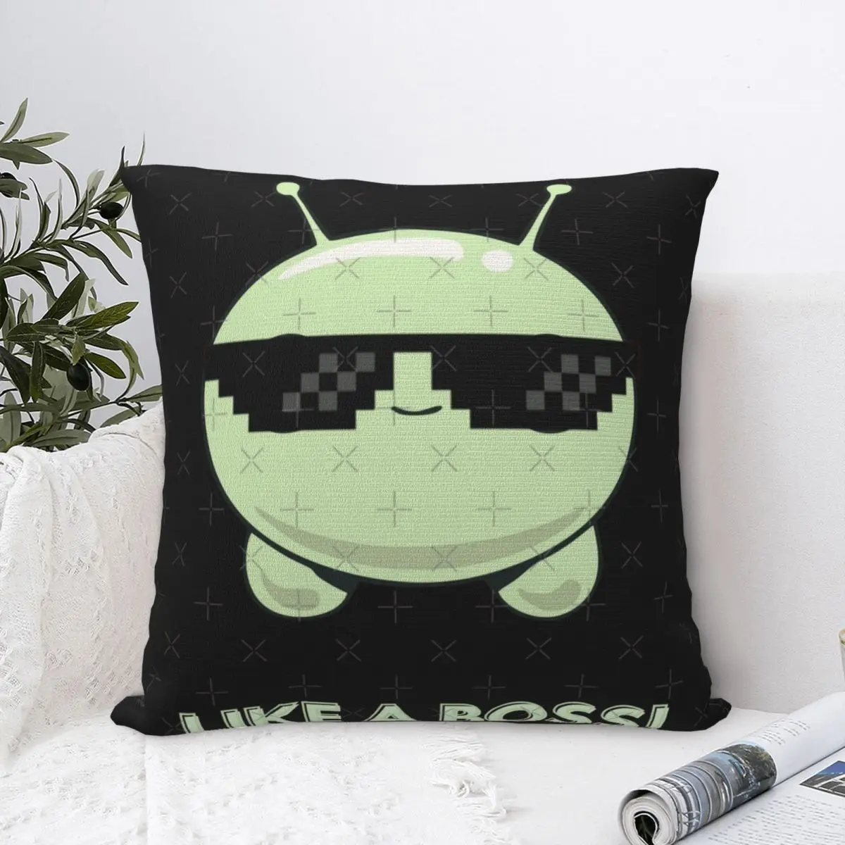 

Final Space Like A Boss Pillowcase Pillow Case Cushion Cover Home Sofa Car Decorative Throw Pillow Printing Print Anime 45*45cm