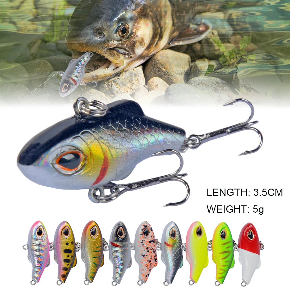 

New 5g Fishing Lure Sinking Mini Crankbait Vibration Artificial Hard Baits Winter Ice Fishing Wobbler Bass Lure Fishing Tackle