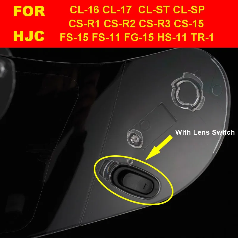 HJC CL-16 CL-17 CL-ST CL-SP CS-R1 CS-R2 CS-R3 CS-15 FS-15 FS-11 FG-15 TR1 Универсальный Полнолицевой объектив для