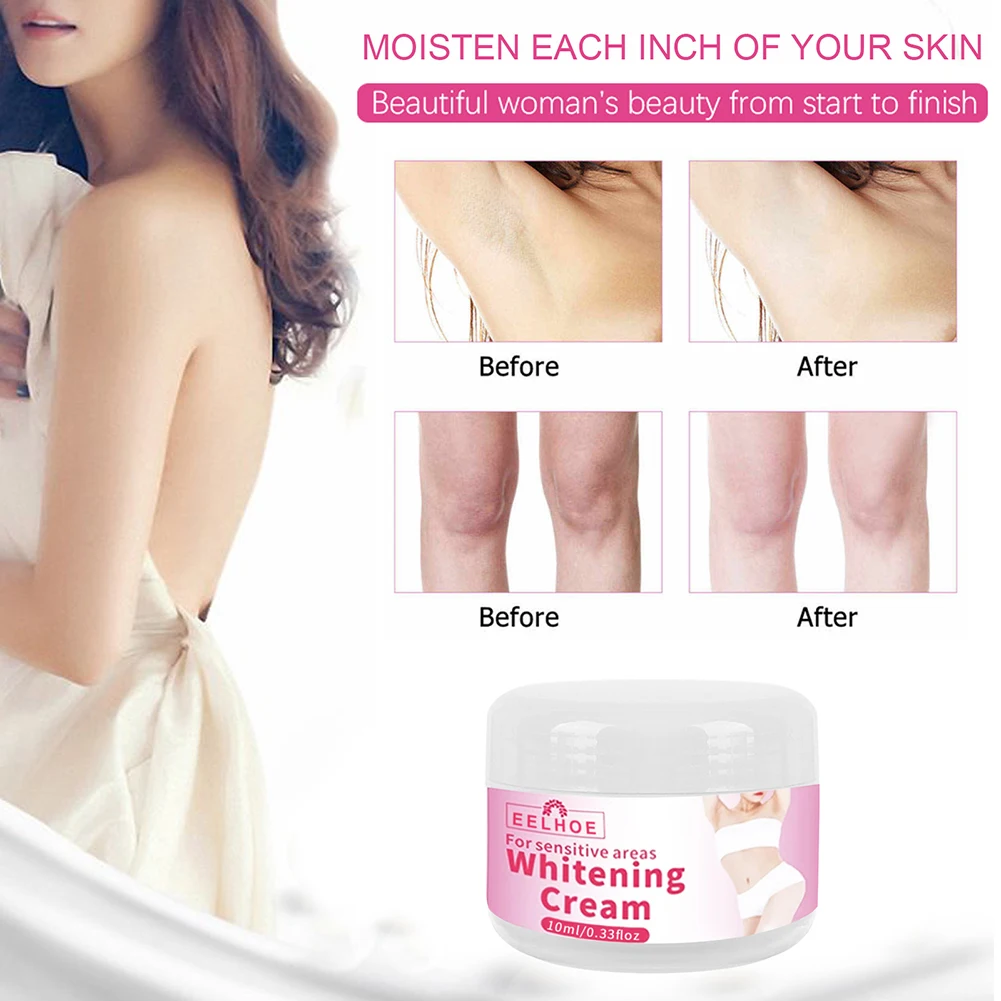 

50g Whitening Cream Face Body Bleaching Brighten Skin Tone Underarm Legs Knees Private Parts Dry Rough Sagging Dullness Care