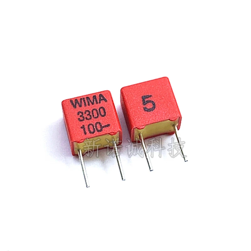 

5pcs/50pcs Germany WIMA Film Capacitor 100V 332 0.0033UF 100V 3300PF 332J FKP2 Pitch 5mm