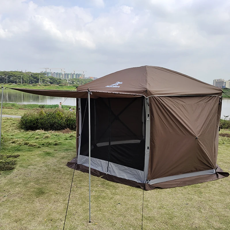 

Outdoor 2-3-4 People Folding Tent Spring Type Quickly Open Sun Protection Camping Tent