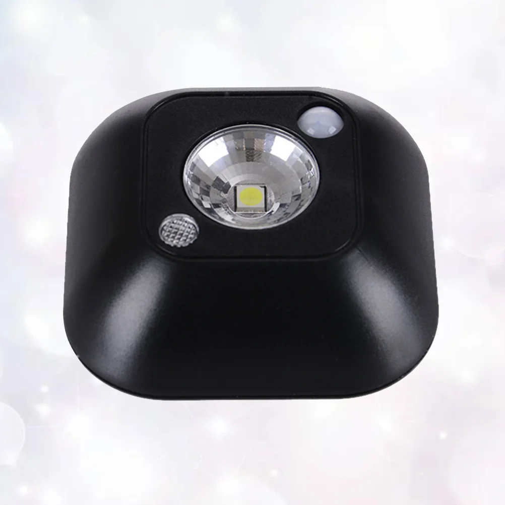 

1pc Human Body Sensor Floor Light Controlled Night Light for Indoor Interior Cabinet Corridor (Black)