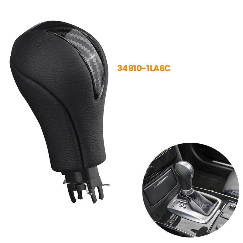 Фото Головка ручки переключения передач Durable-Car 34910-JK03A 34910-1LA6C для Infiniti G25 G37 FX37 EX37 QX70 Q60 QX50 QX70 2008-2015, детали ABS C №3