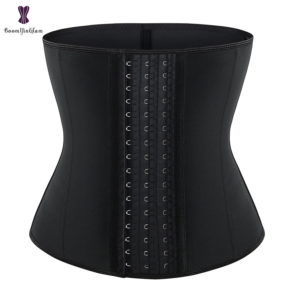 

Latex Underbust Corset 9 Steel Boned Black Pink Purple Blue Beige Sport Shaper Plus Size Waist Trainer Cincher
