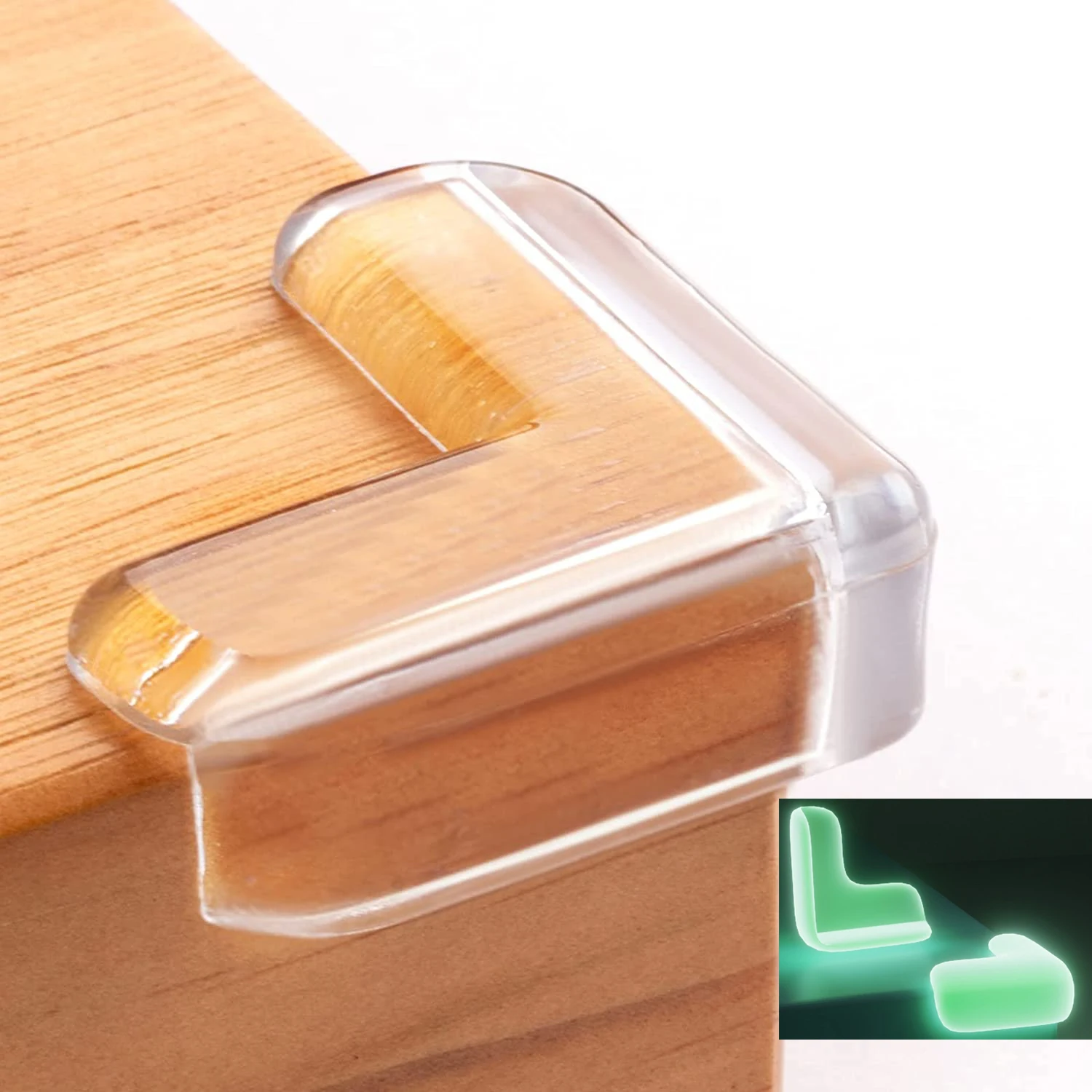 

10PCS Corner Protector for Baby Luminous Clear Corner Protectors Furniture Corner Guard & Edge Safety Bumpers Sharp Baby Proof
