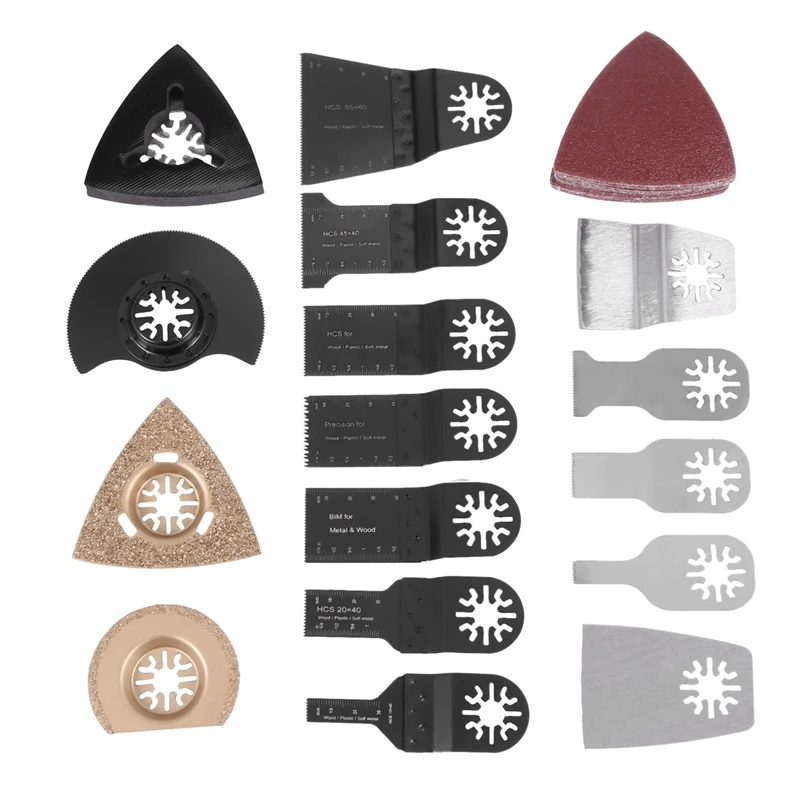 

41Pcs Oscillating Multitool Saw Blade Kit Set for Fein Makita Multi Tool B1 Renovator Power Tools Accessories