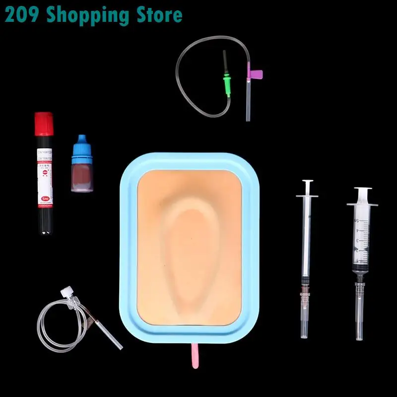 

Venipuncture IV Injection Training Pad Silicone Human Skin Suture Training Model