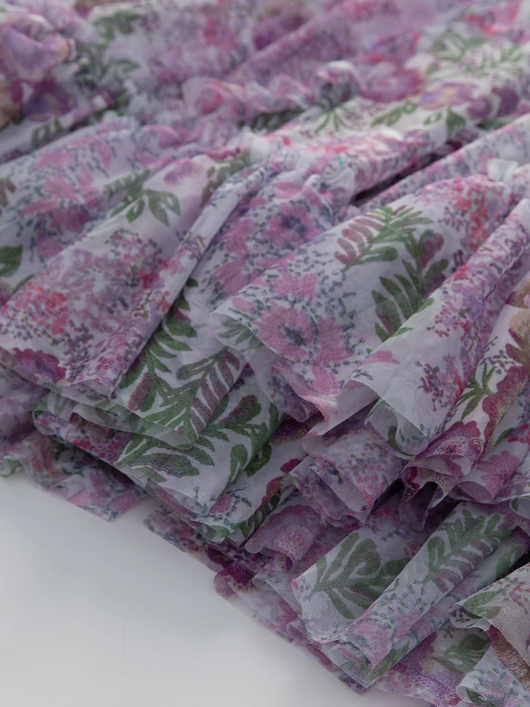 Женское длинное платье с вышивкой Seasixiang дизайнерское летнее круглым вырезом