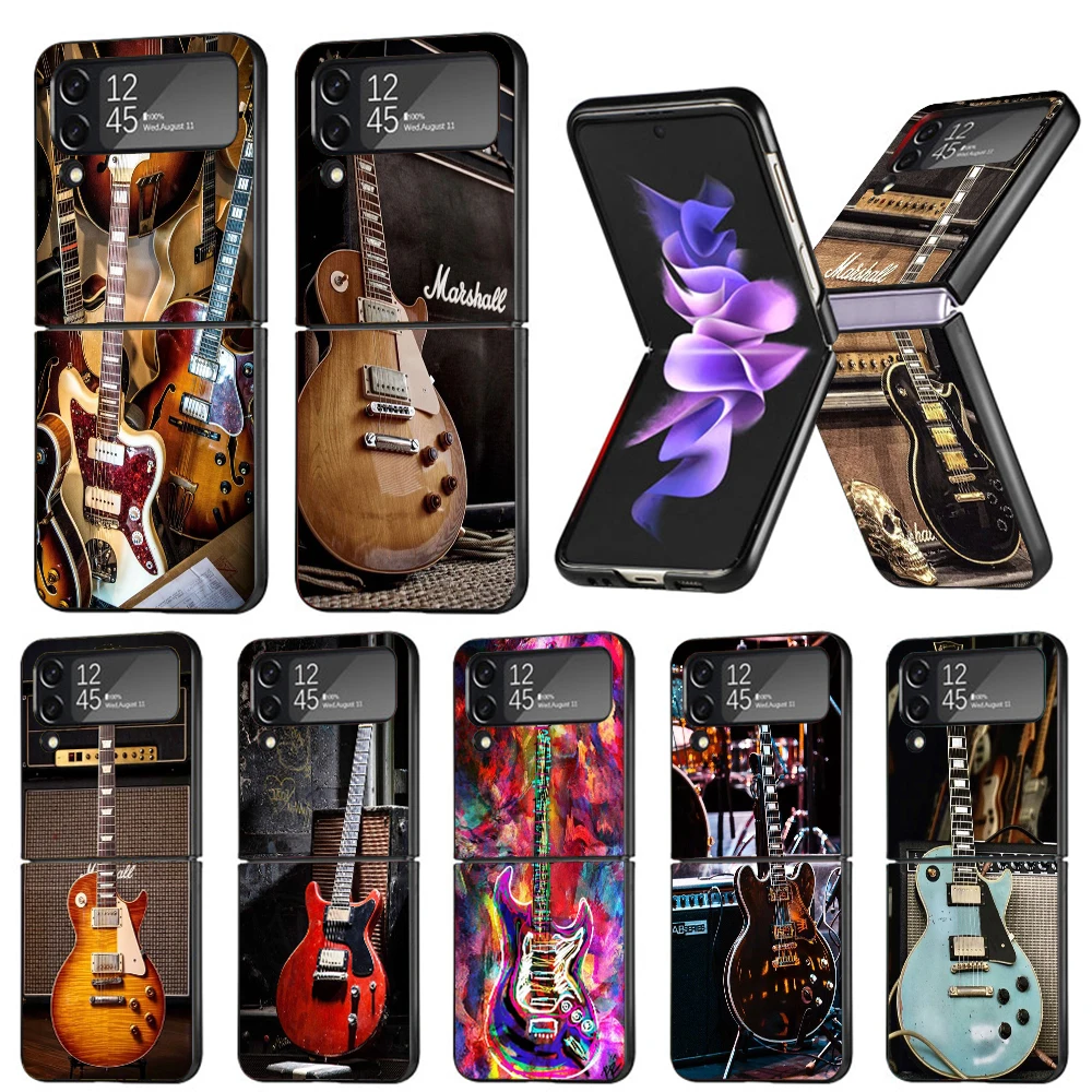 Твердый чехол для телефона из поликарбоната с музыкальной скрипкой и гитарой