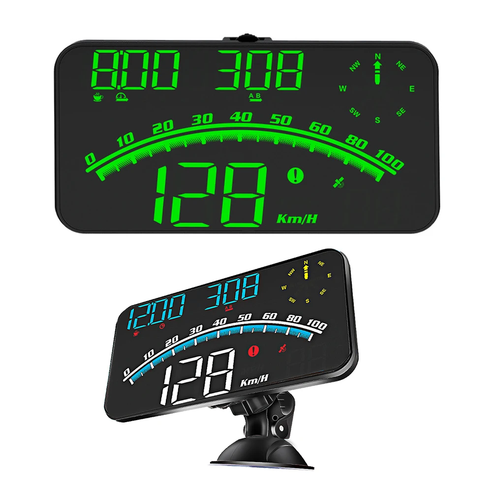 Odometer Head Up Display Digital Gps Alarm On Board Computer Windscreen Projector Interior New