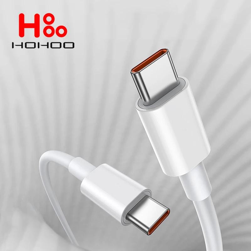 

100W USB-C To Type-C Cable for Samsung Galaxy A52s S20FE S23 Ultra Xiaomi Poco X3 Pro Redmi K50 40 60 Fast Charging Type C Cable