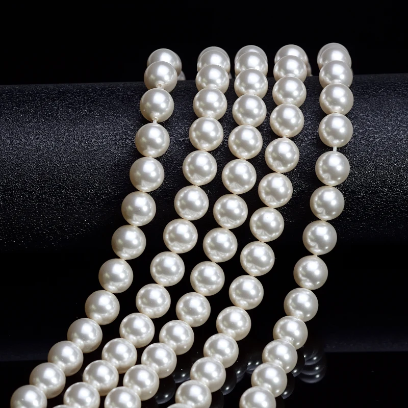 100% Оригинальные кристаллы Swarovski 5810 круглый жемчуг с полным отверстием для