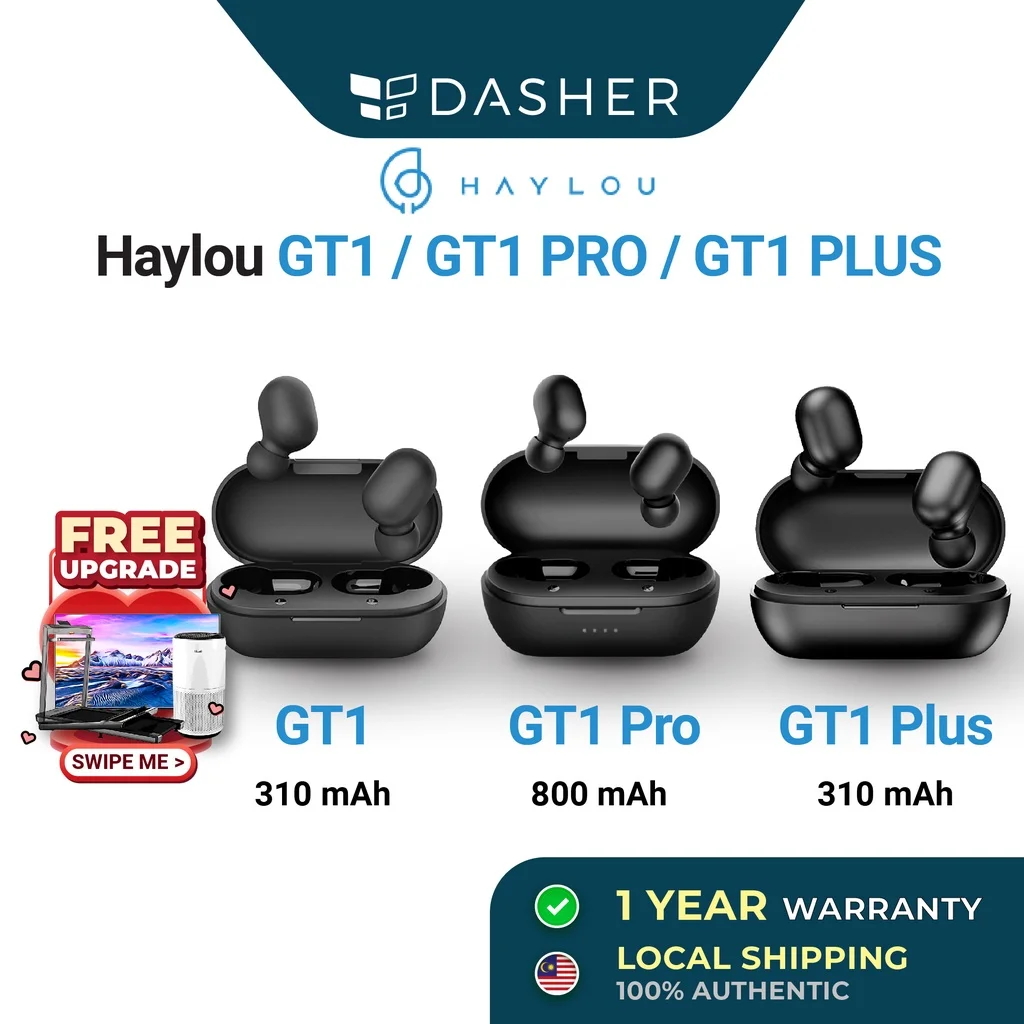 

[HOT] Haylou GT1 XR/ GT1/GT1 Pro/ GT1 PLUS TWS Touch Control Bluetooth 5.0 Wireless Sport Earphones IPX5