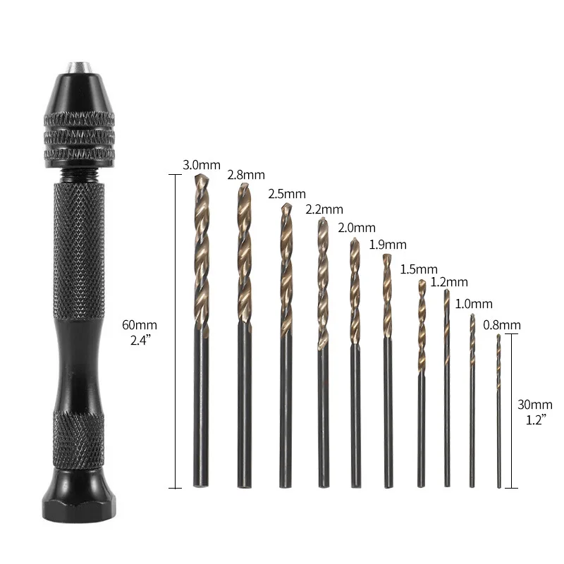 

1 комплект ювелирных инструментов, мини-дрель с сверлильным винтом 0,8-3,0 мм, ручной для изготовления ювелирных изделий из эпоксидной смолы, инструменты ручной работы из дерева своими руками