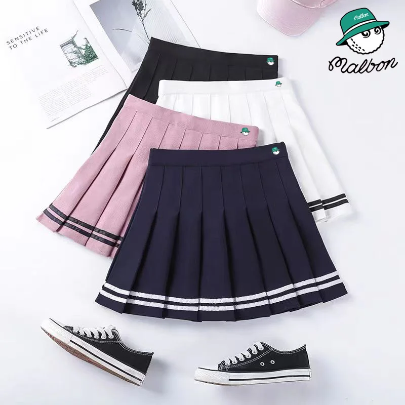 

Юбка для гольфа Malbon женское платье модная Женская Спортивная юбка для гольфа Весна-Лето Одежда для гольфа