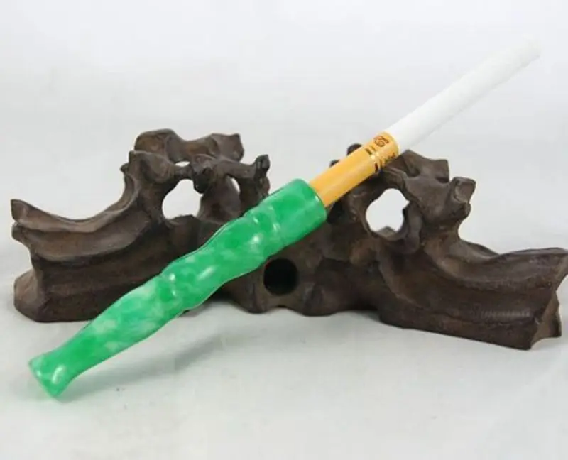 

JADE filter mouth Jade carving smoking pipe