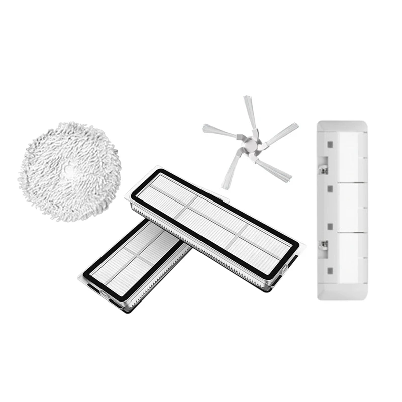 

5Pc Replacement Spare Kit For Xiaomi Dreame W10 Robot Vacuum Cleaner Washable Side Brush Mop Cloth Main Brush Cover