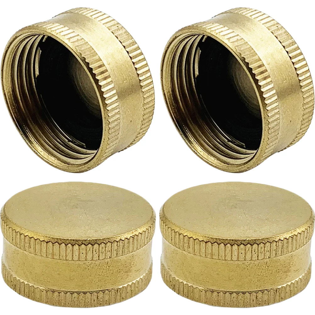 

Hose Garden Cap End Ends Caps Female Supplies Stopper Connector Brass Thread Plugs 4 Accessories Swivel Metal