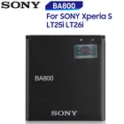 Оригинальный запасной аккумулятор Sony BA800 для SONY Xperia S AB-0400 Xperia V LT25i LT26i подлинный аккумулятор для телефона 1700 мАч