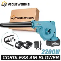 2200W 2 In 1 Cordless Electric Air Blower Vacuum Blowing Suction Leaf PC Dust Cleaner Collector For Makita 18V Battery EU US