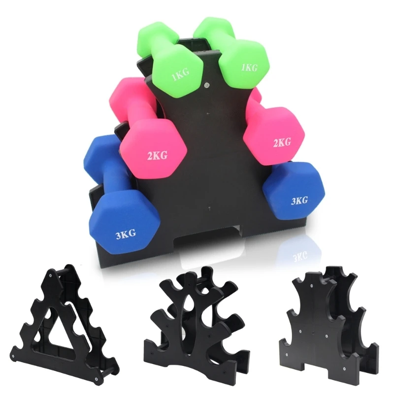 

Dropship Practical Dumbbell Rack Small Dumbbells 3 Tier Dumbbell Holder for Gym