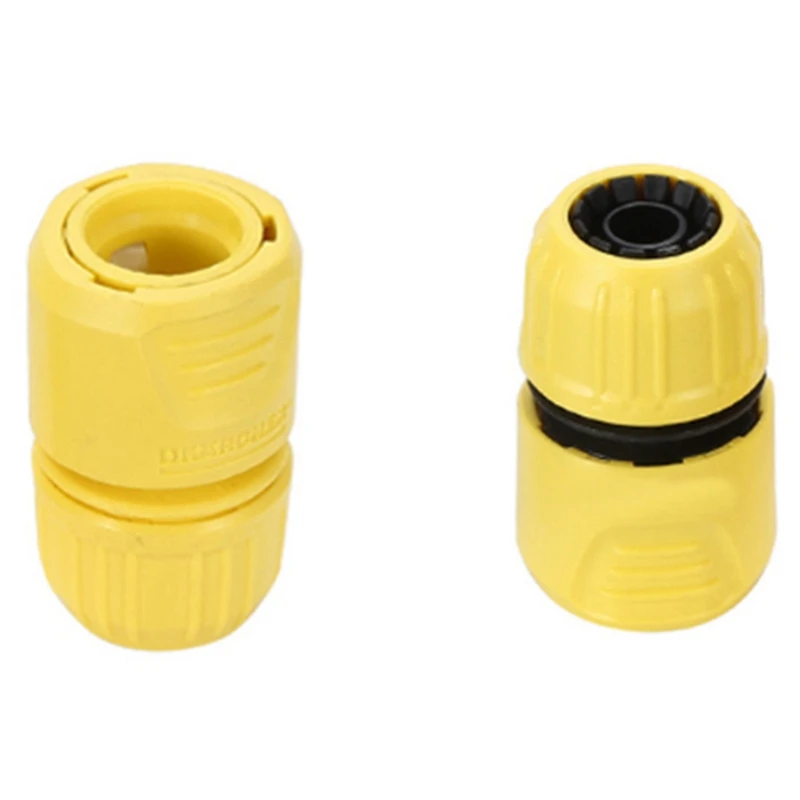 

2-Piece Set Of Yellow 4 Points 5 Points Universal Water Pipe Joint Quick-Connect Joint Cut-Off Joint Set