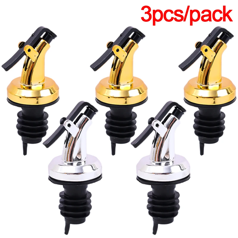 

Oil Bottle Stopper Rubber Lock Plug Seal Leak-proof Food Grade Plastic Nozzle Sprayer Liquor Wine Dispenser Kitchen Tools