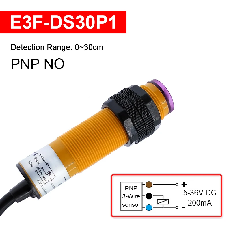 

Фотоэлектрический выключатель E3F-DS30P1/P2/C4/C2/Y1